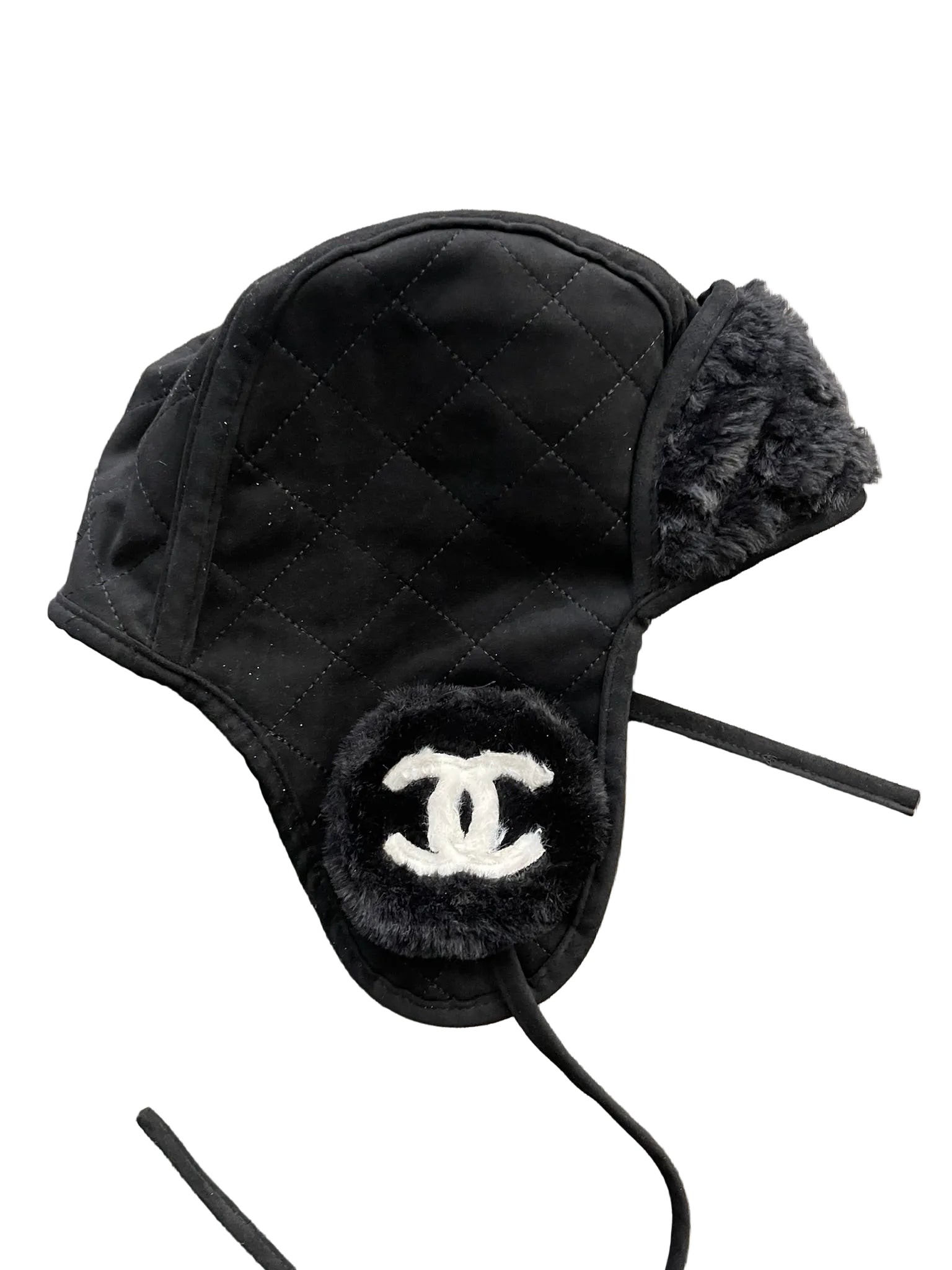 Chanel Suede &amp; Shearling Trapper hat