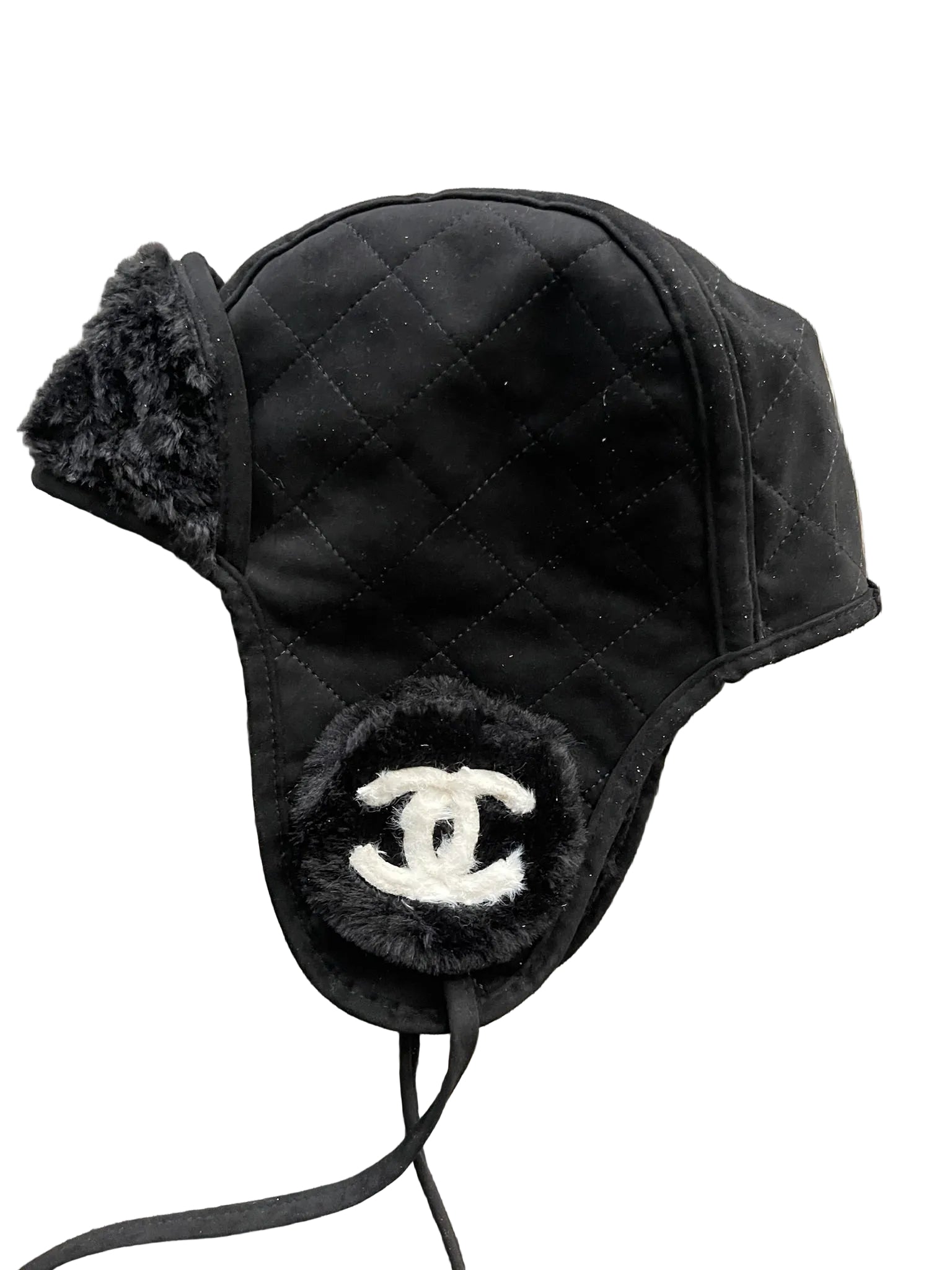 Chanel Suede &amp; Shearling Trapper hat