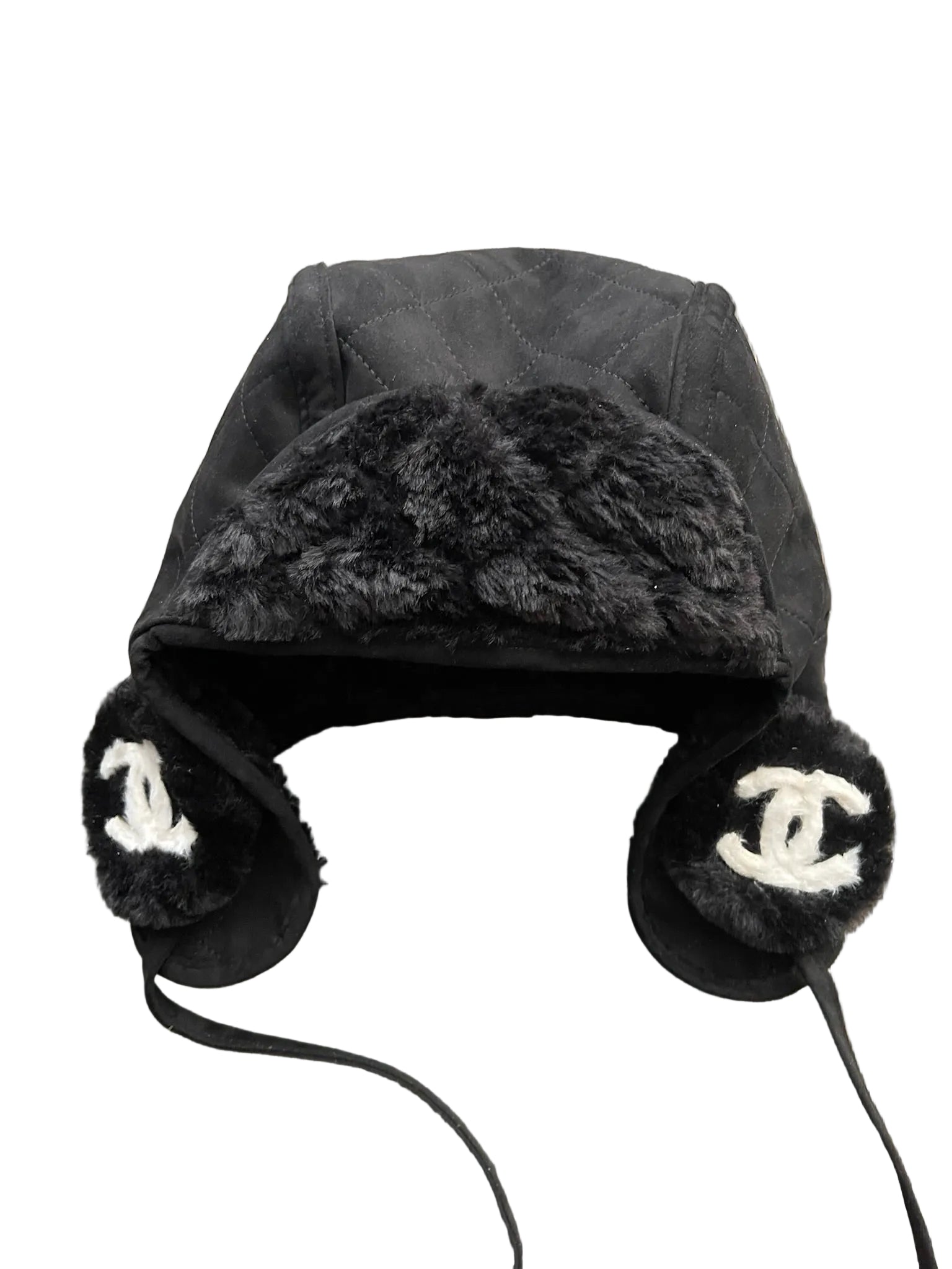 Chanel Suede &amp; Shearling Trapper hat