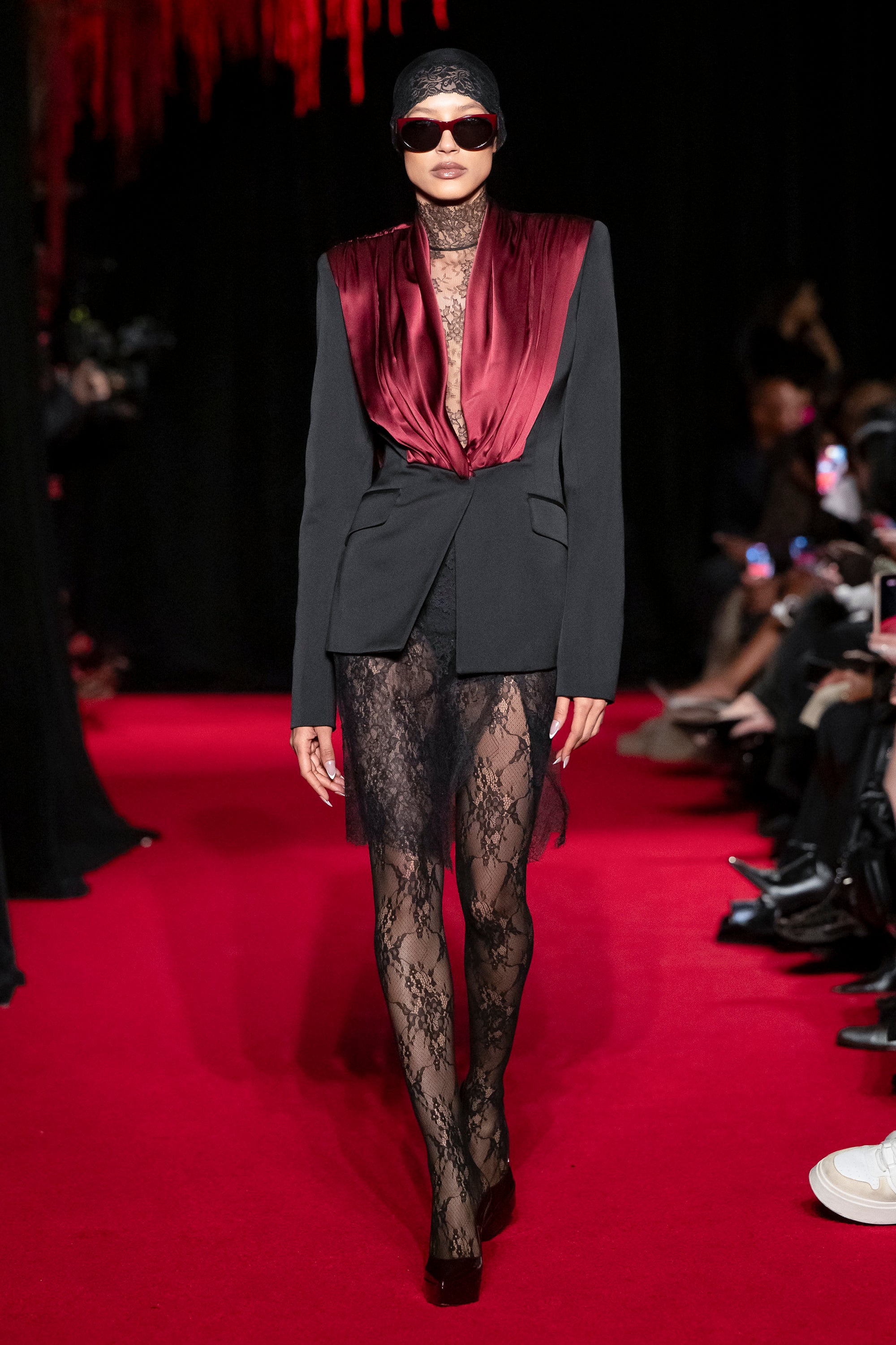 LaQuan Smith Tailored Dress with Draped Lapel Detail